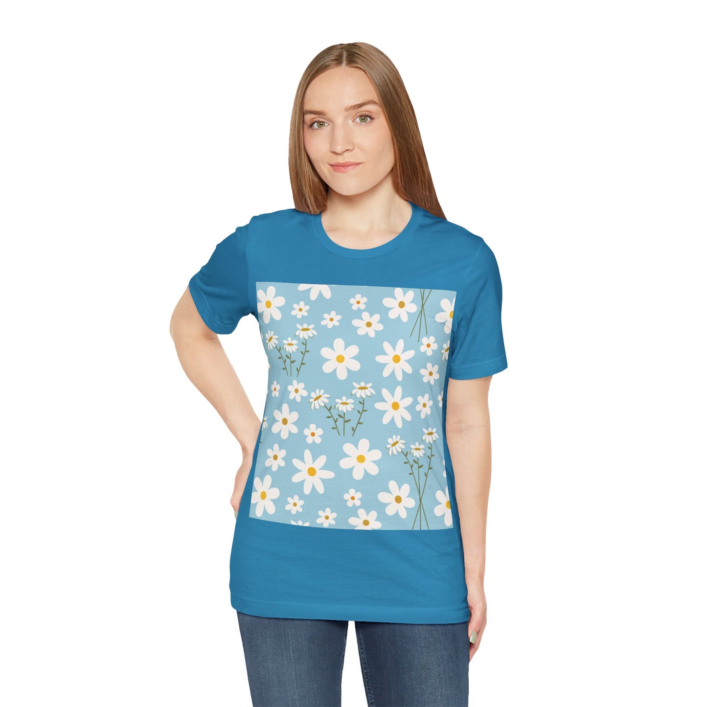 Sky Blue Daisy T - Shirt - T - Shirt - Kristine Celestine