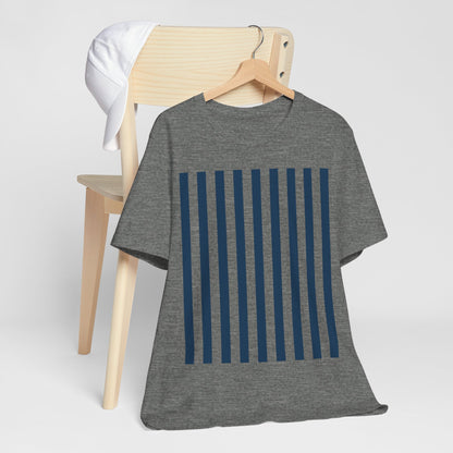 Navy Blue Stripes Shirt Royal Blue T-Shirts