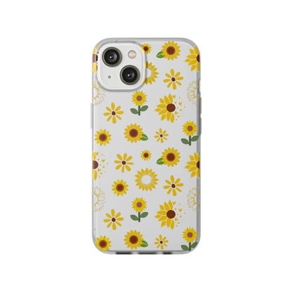 Sunflower Burst Flexible Phone Case iPhone Case Samsung Galaxy