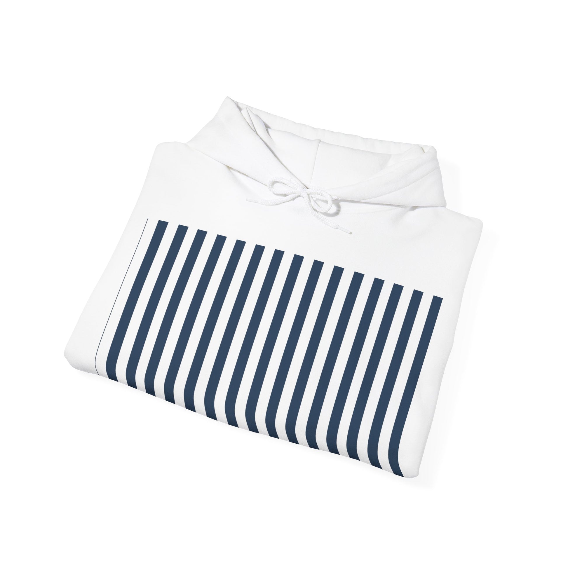 Navy Blue Stripes Hoodie - Hoodie - Kristine Celestine