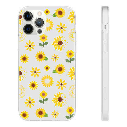 Sunflower Burst Flexible Phone Case iPhone Case Samsung Galaxy