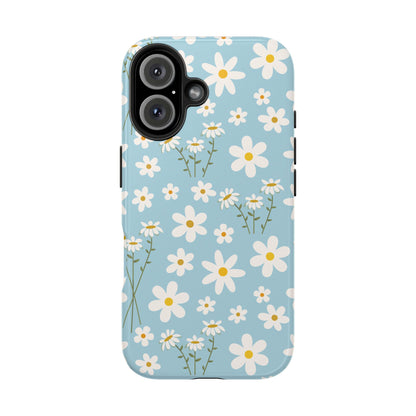 Sky Blue Daisy Tough Phone Case for iPhone and Samsung Galaxy