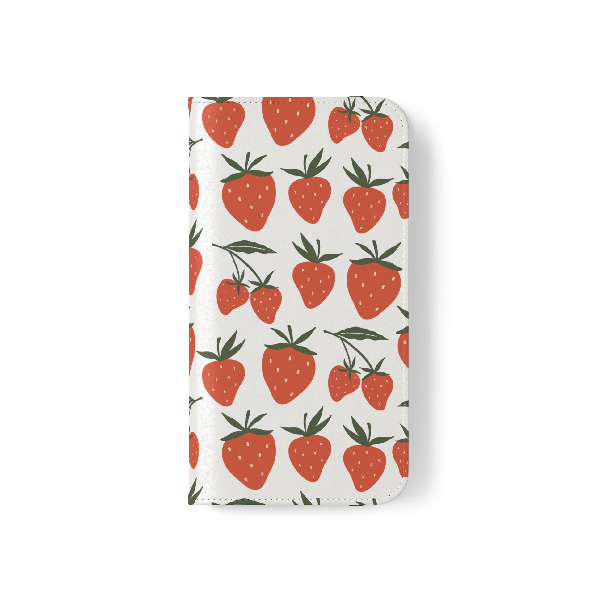 Tropical Strawberry Flip Phone Case Cover with Pockets - Phone Case - Printify - Kristine Celestine