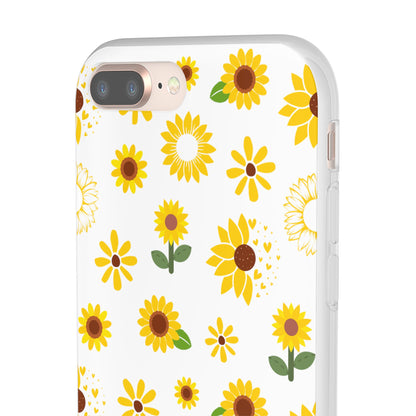 Sunflower Burst Flexible Phone Case iPhone Case Samsung Galaxy