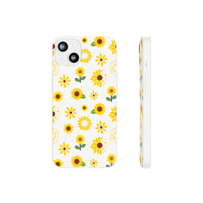 Sunflower Burst Flexible Phone Case iPhone Case Samsung Galaxy