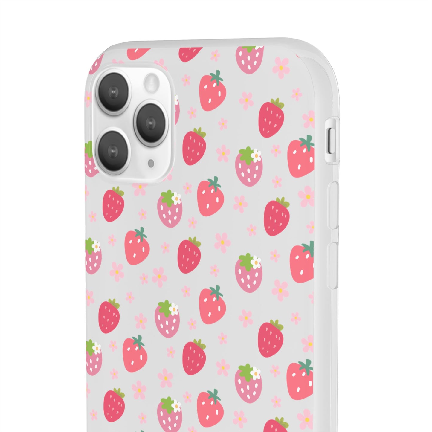 Strawberries and Daisies Flexible Phone Case iPhone Case Samsung Galaxy - Phone Case - Kristine Celestine