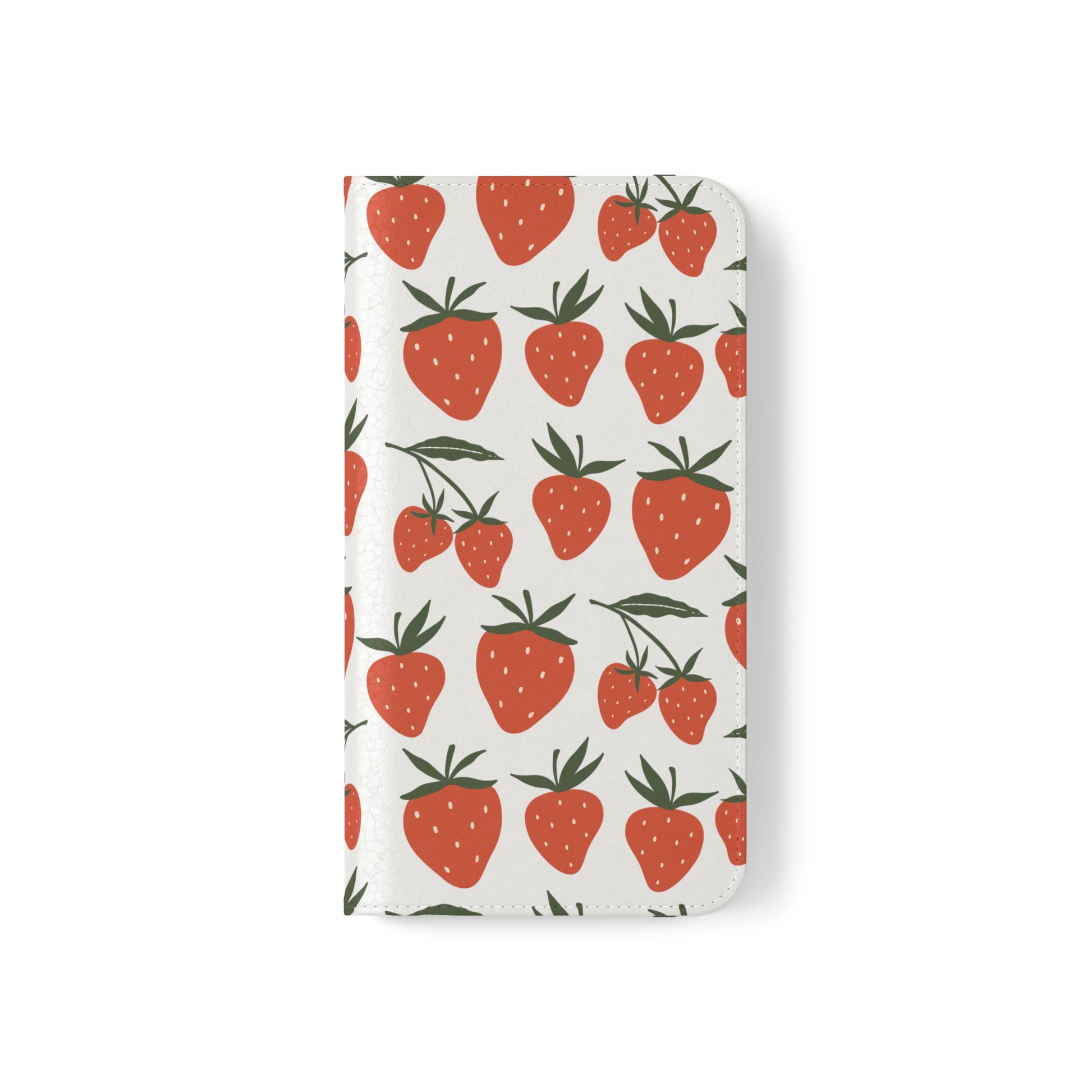 Tropical Strawberry Flip Phone Case Cover with Pockets - Phone Case - Printify - Kristine Celestine