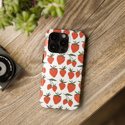 Tropical Strawberry Tough Phone Case for iPhone and Samsung Galaxy