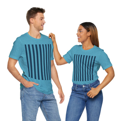 Navy Blue Stripes Shirt Royal Blue T-Shirts