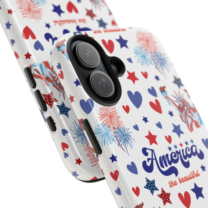 America the Beautiful Tough Phone Case for iPhone and Samsung Galaxy