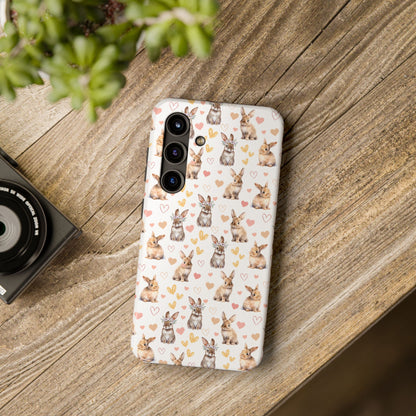 Bunny Love Tough Phone Case for iPhone and Samsung Galaxy