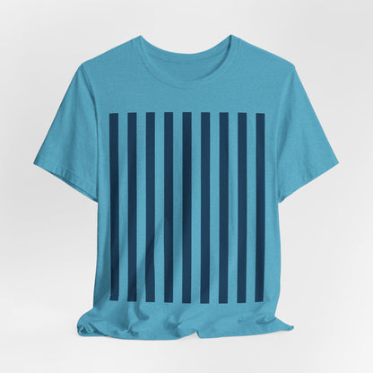 Navy Blue Stripes Shirt Royal Blue T - Shirts - T - Shirt - Kristine Celestine