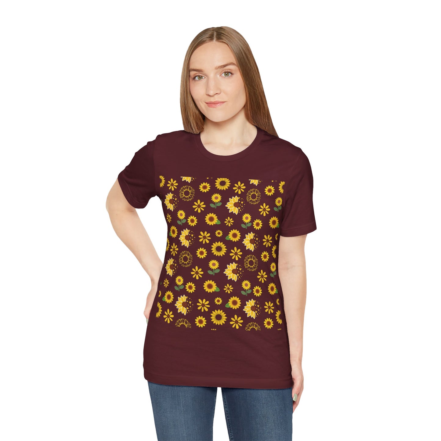 Sunflower Burst Unisex Shirt - T - Shirt - Printify - Kristine Celestine