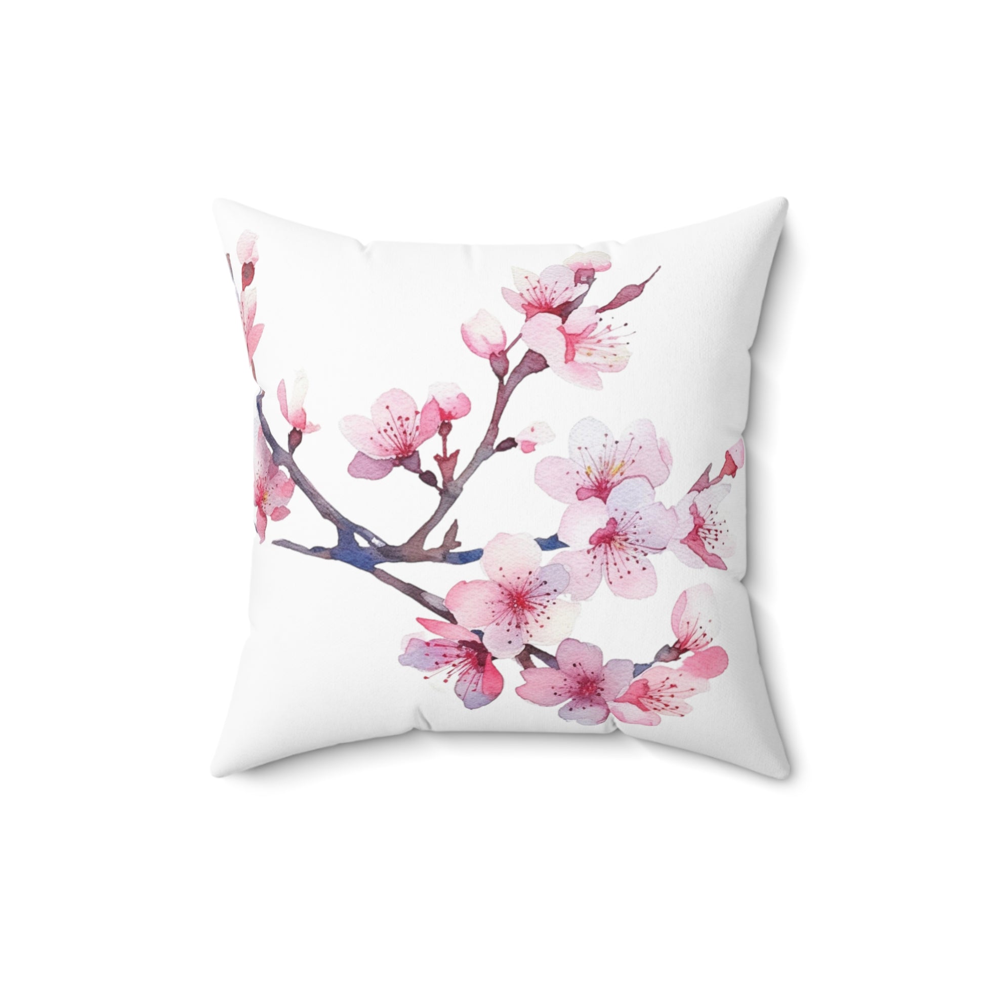 Lovely Cherry Blossom Square Pillow (vL) - Pillow - Kristine Celestine