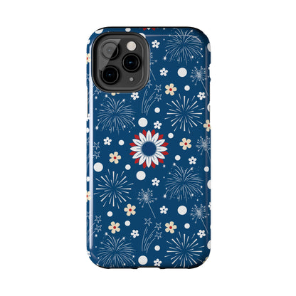 USA Daisy Fireworks Tough Phone Case for iPhone and Samsung Galaxy