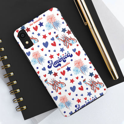 America the Beautiful Tough Phone Case for iPhone and Samsung Galaxy