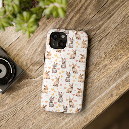 Bunny Love Tough Phone Case for iPhone and Samsung Galaxy