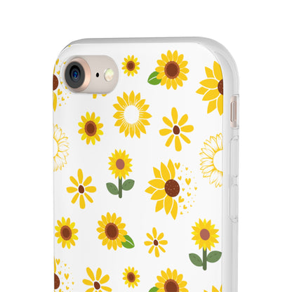 Sunflower Burst Flexible Phone Case iPhone Case Samsung Galaxy