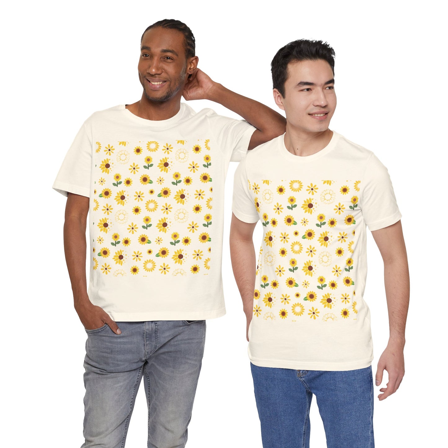 Camisa unisex con ráfaga de girasol