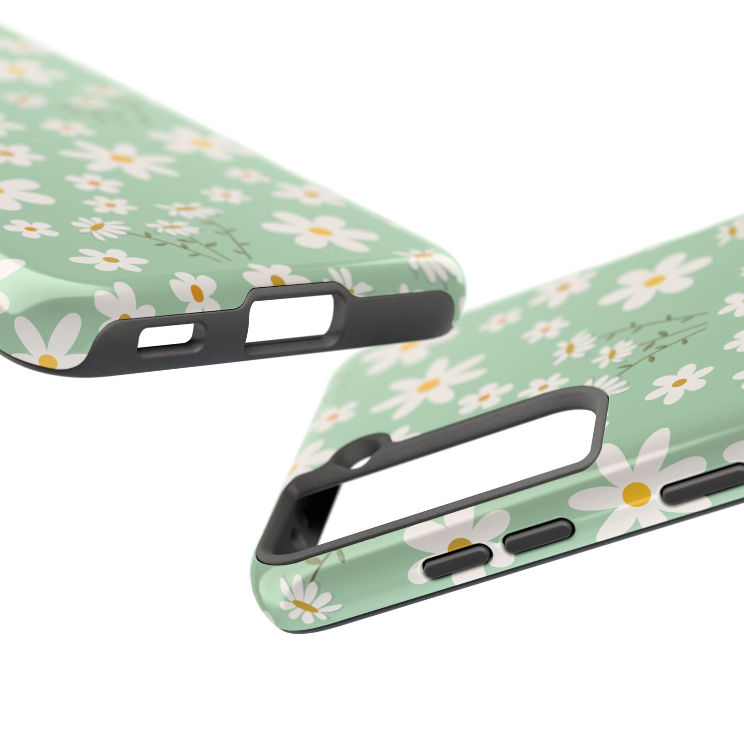 Mint Daisy Delight Tough Phone Case for iPhone and Samsung Galaxy