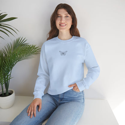 Simple Butterfly Crewneck Sweatshirt