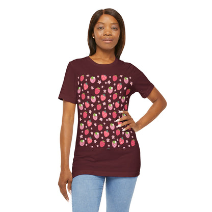 Strawberries and Daisies T - Shirt - T - Shirt - Kristine Celestine