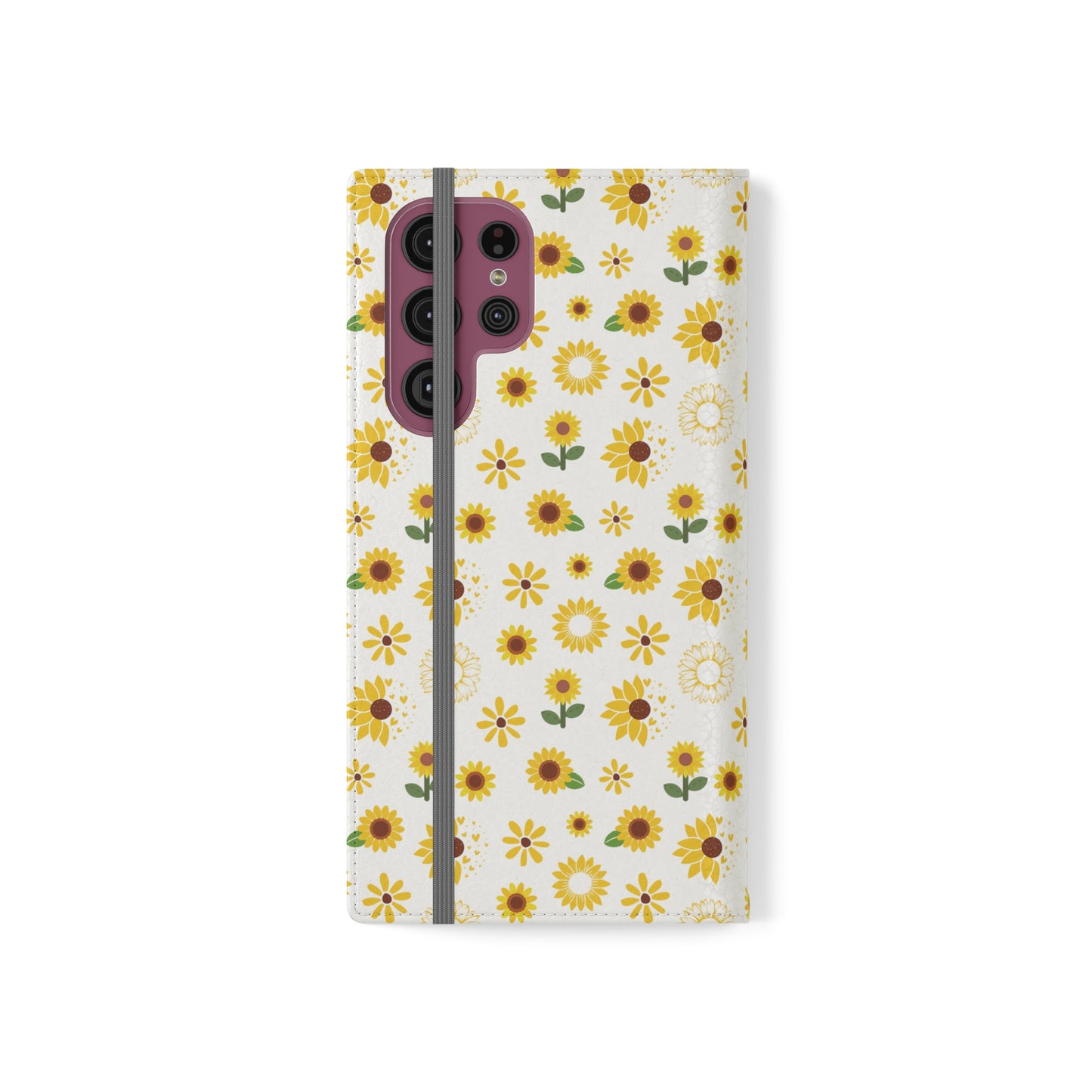 Sunflower Burst Flip Phone Case Cover with Pockets - Phone Case - Kristine Celestine