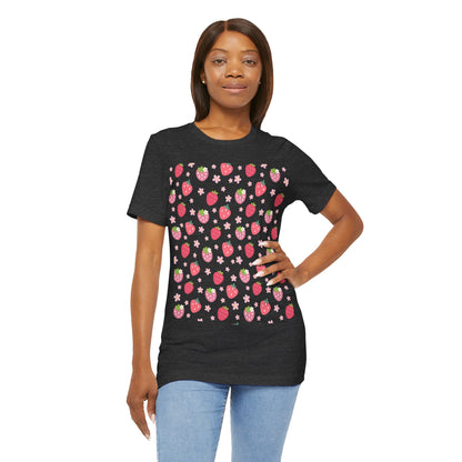 Strawberries and Daisies T - Shirt - T - Shirt - Kristine Celestine