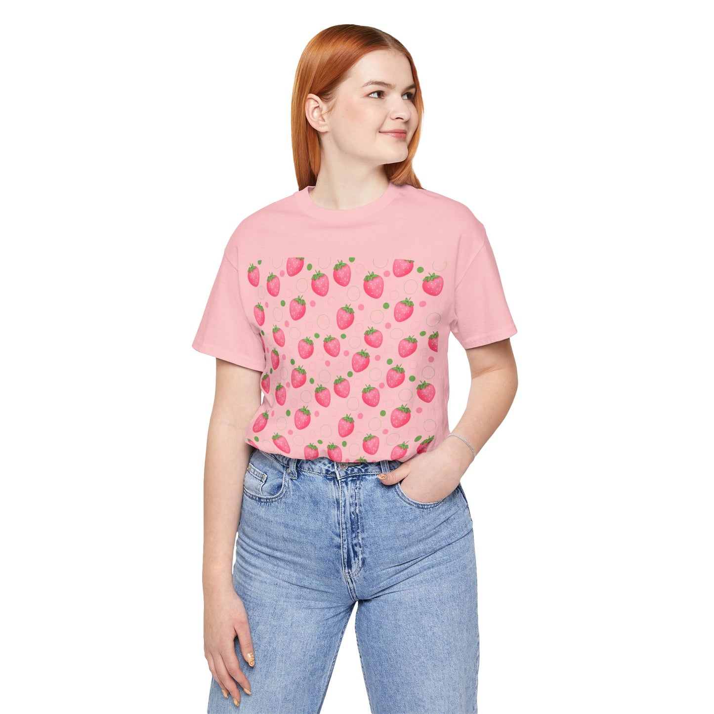 Pink Strawberry Bubbles T - Shirt - T - Shirt - Kristine Celestine