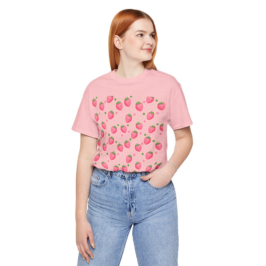 Pink Strawberry Bubbles T - Shirt - T - Shirt - Kristine Celestine