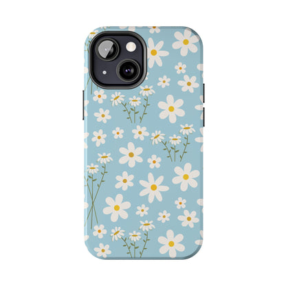 Sky Blue Daisy Tough Phone Case for iPhone and Samsung Galaxy