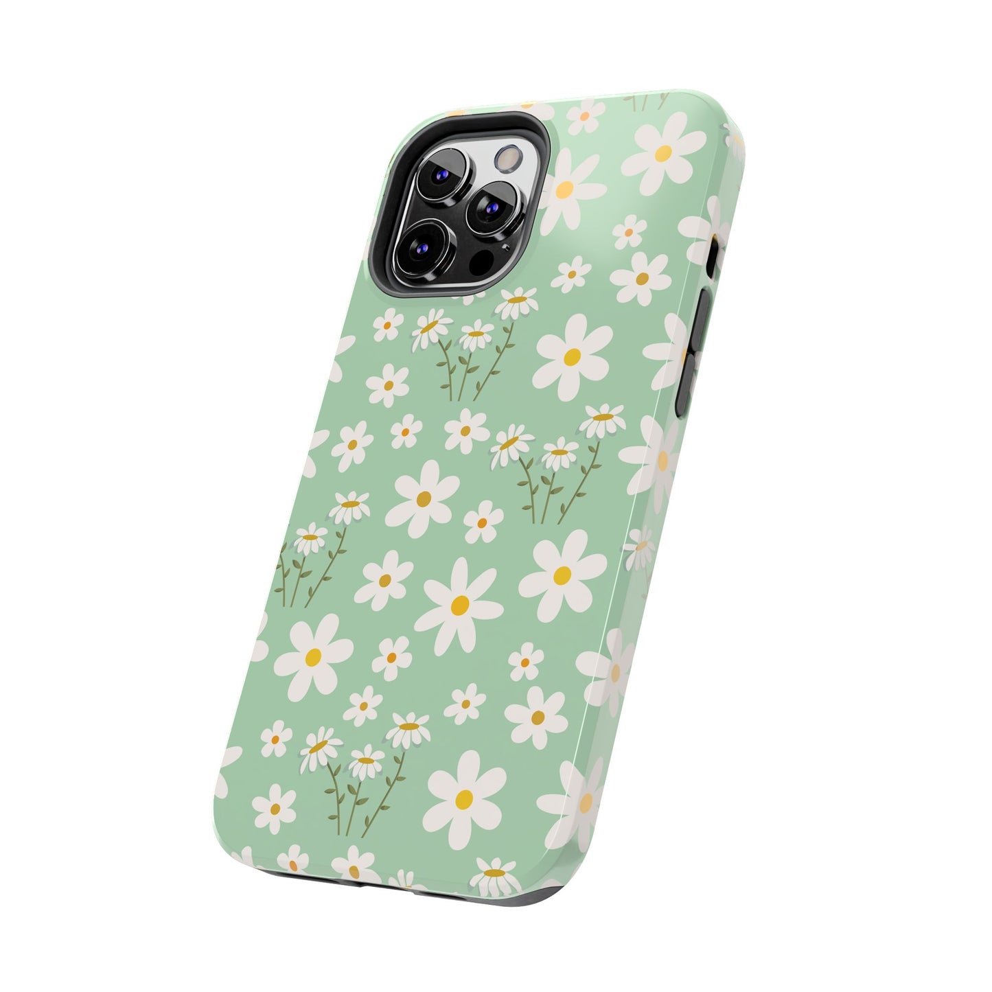 Mint Daisy Delight Tough Phone Case for iPhone and Samsung Galaxy