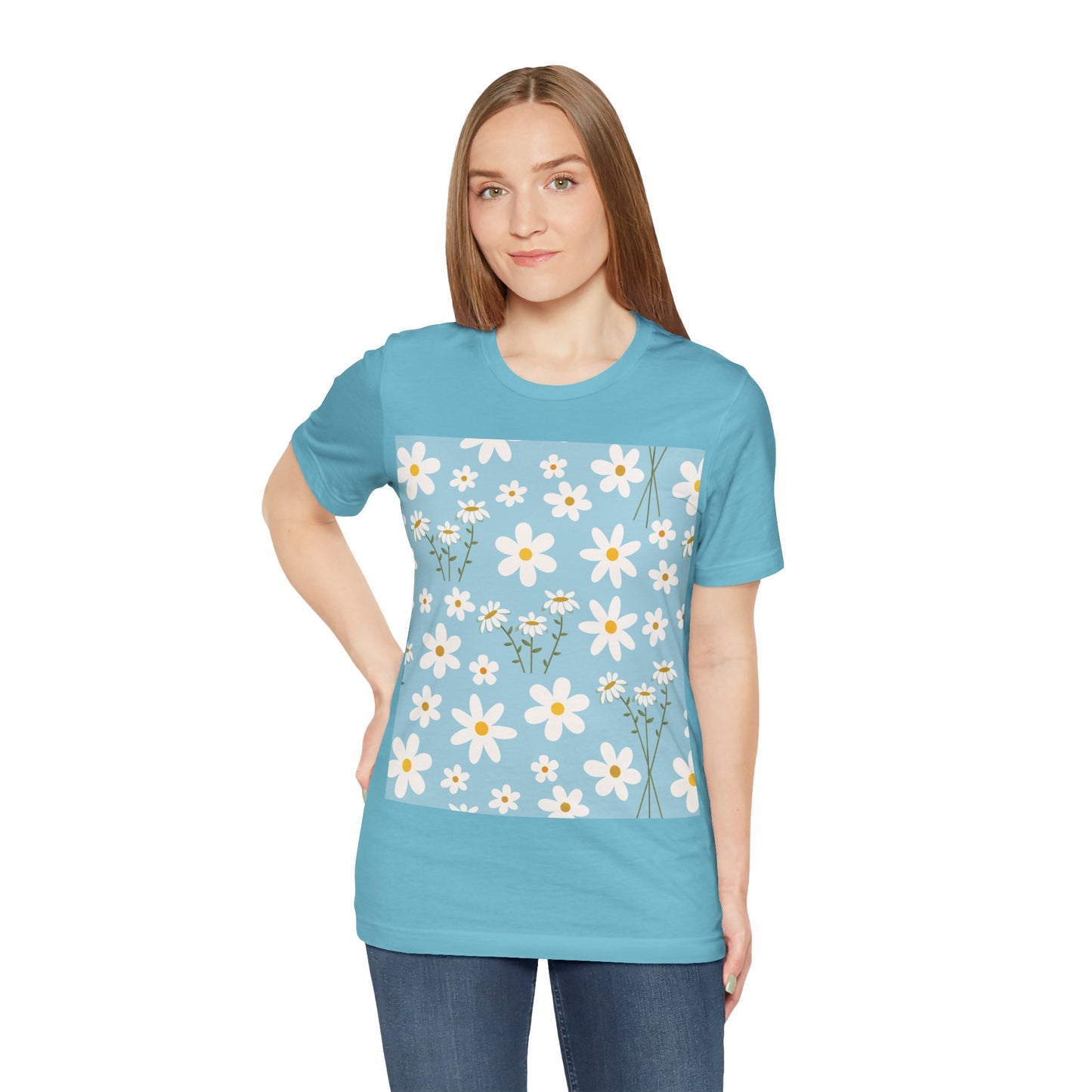 Sky Blue Daisy T - Shirt - T - Shirt - Kristine Celestine