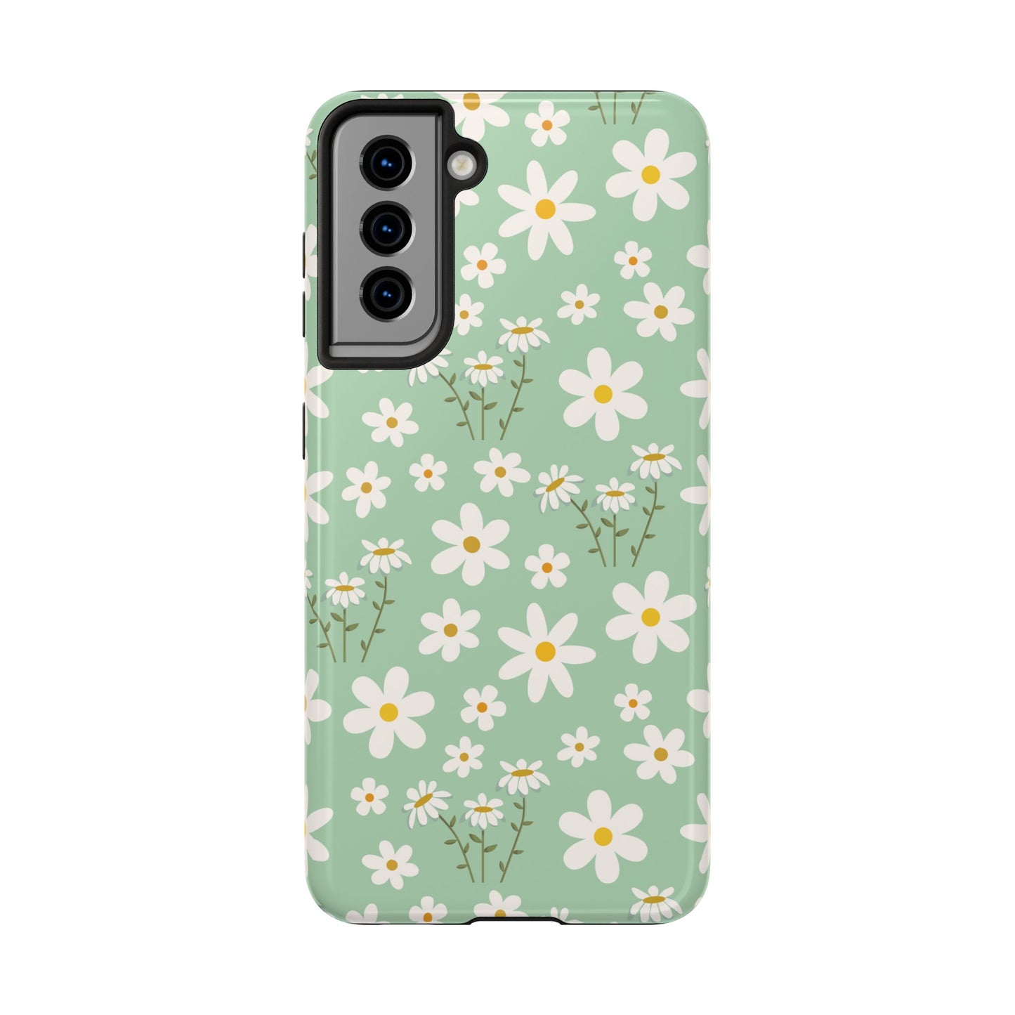 Mint Daisy Delight Tough Phone Case for iPhone and Samsung Galaxy