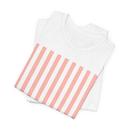 Coral Pink Stripes Shirt