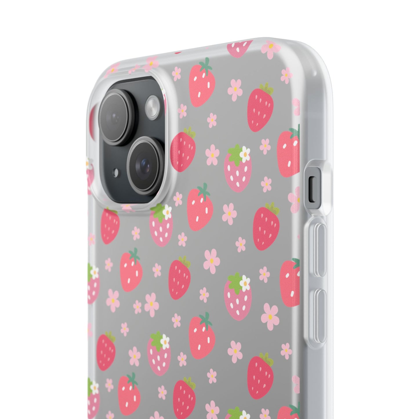 Strawberries and Daisies Flexible Phone Case iPhone Case Samsung Galaxy - Phone Case - Kristine Celestine