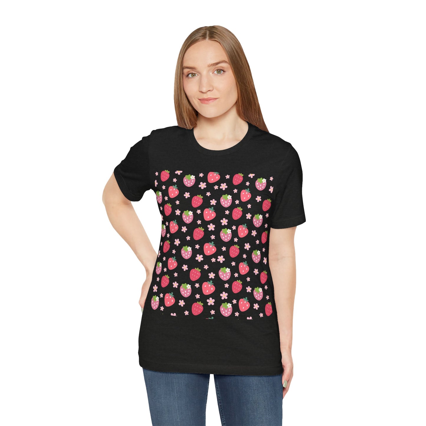 Strawberries and Daisies T - Shirt - T - Shirt - Kristine Celestine