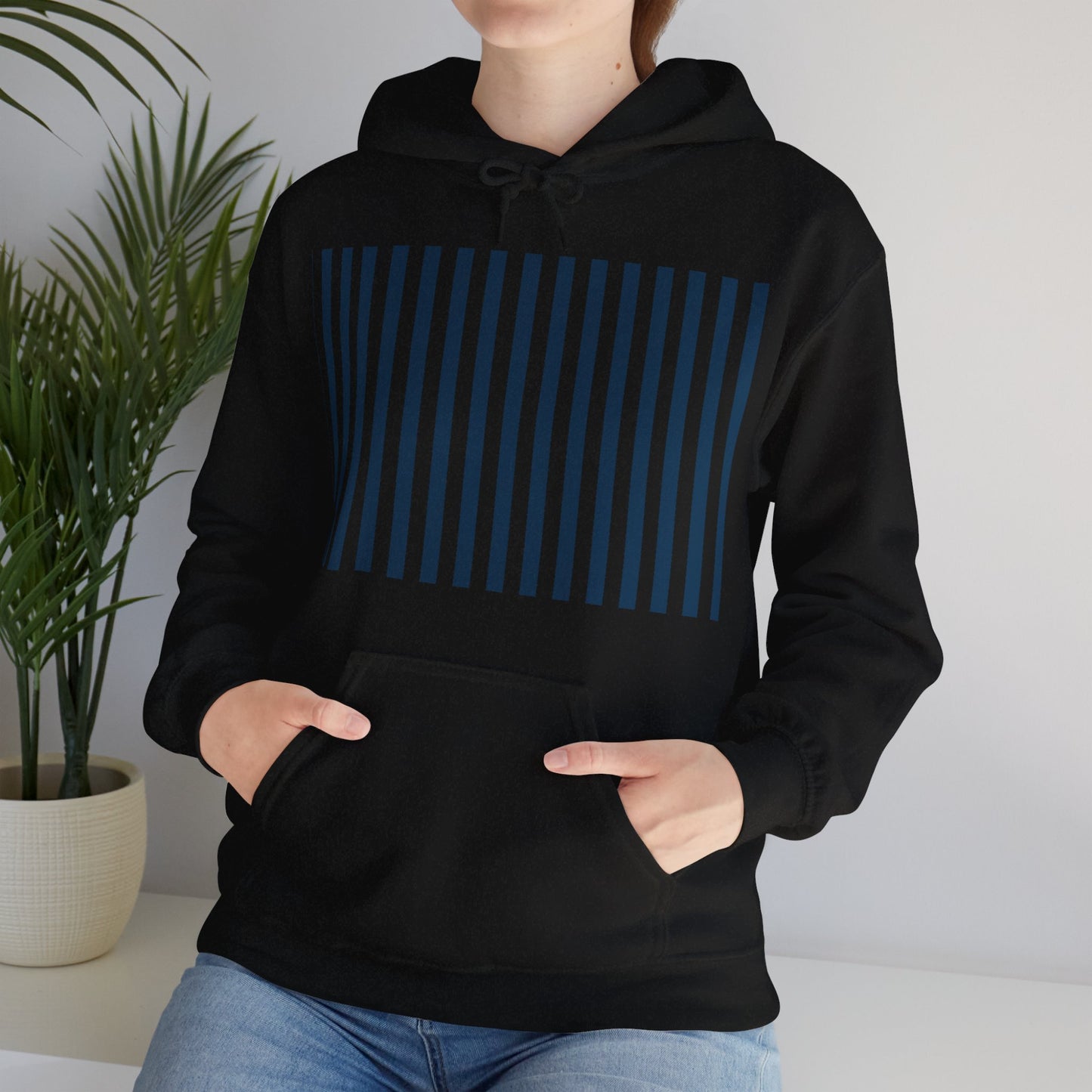 Navy Blue Stripes Hoodie - Hoodie - Kristine Celestine