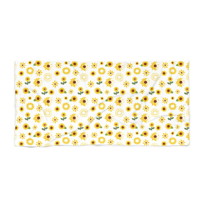 Sunflower Burst Beach Towel