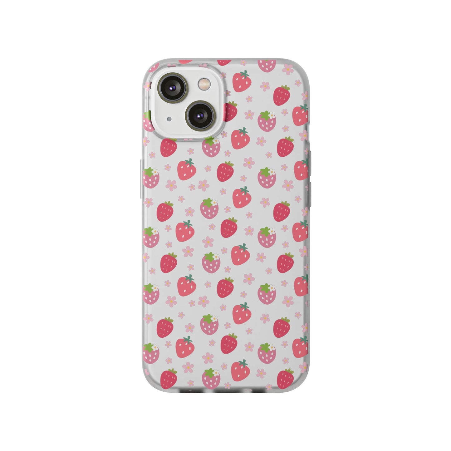 Strawberries and Daisies Flexible Phone Case iPhone Case Samsung Galaxy - Phone Case - Kristine Celestine