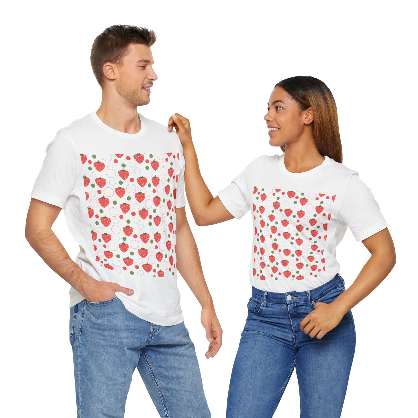 Red Strawberry Bubbles T - Shirt - T - Shirt - Kristine Celestine