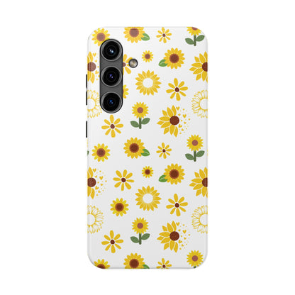 Sunflower Burst Tough Phone Case for iPhone and Samsung Galaxy