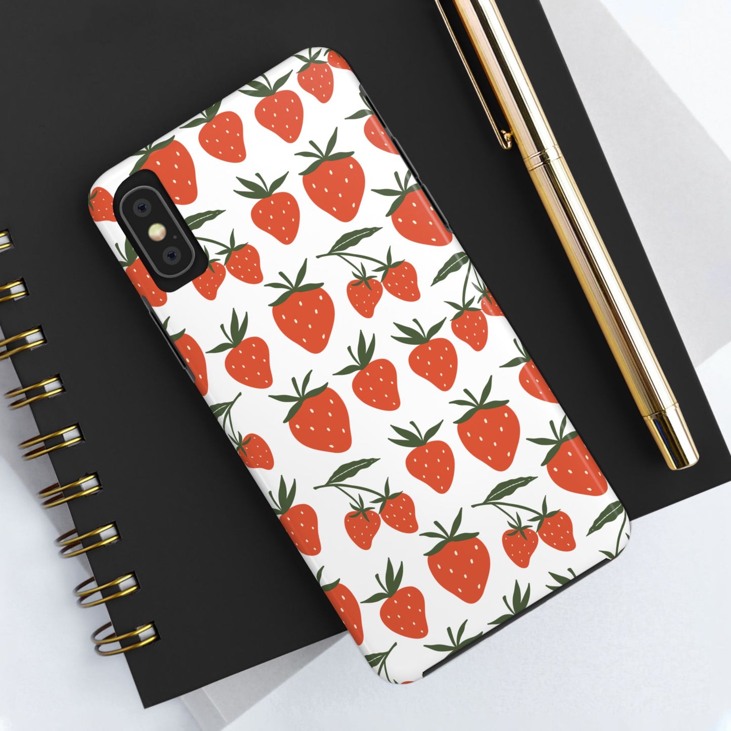 Tropical Strawberry Tough Phone Case for iPhone and Samsung Galaxy