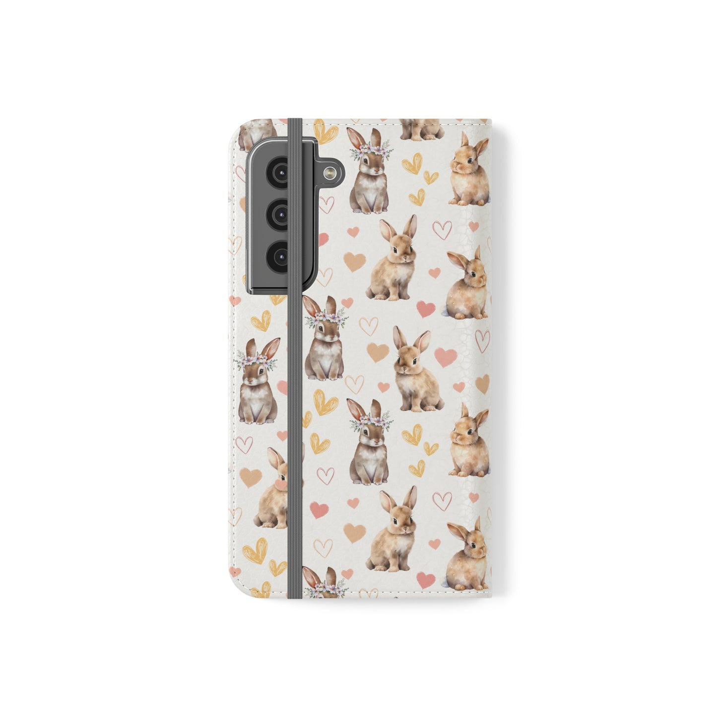 Bunny Love Flip Phone Case Cover with Pockets - Phone Case - Kristine Celestine