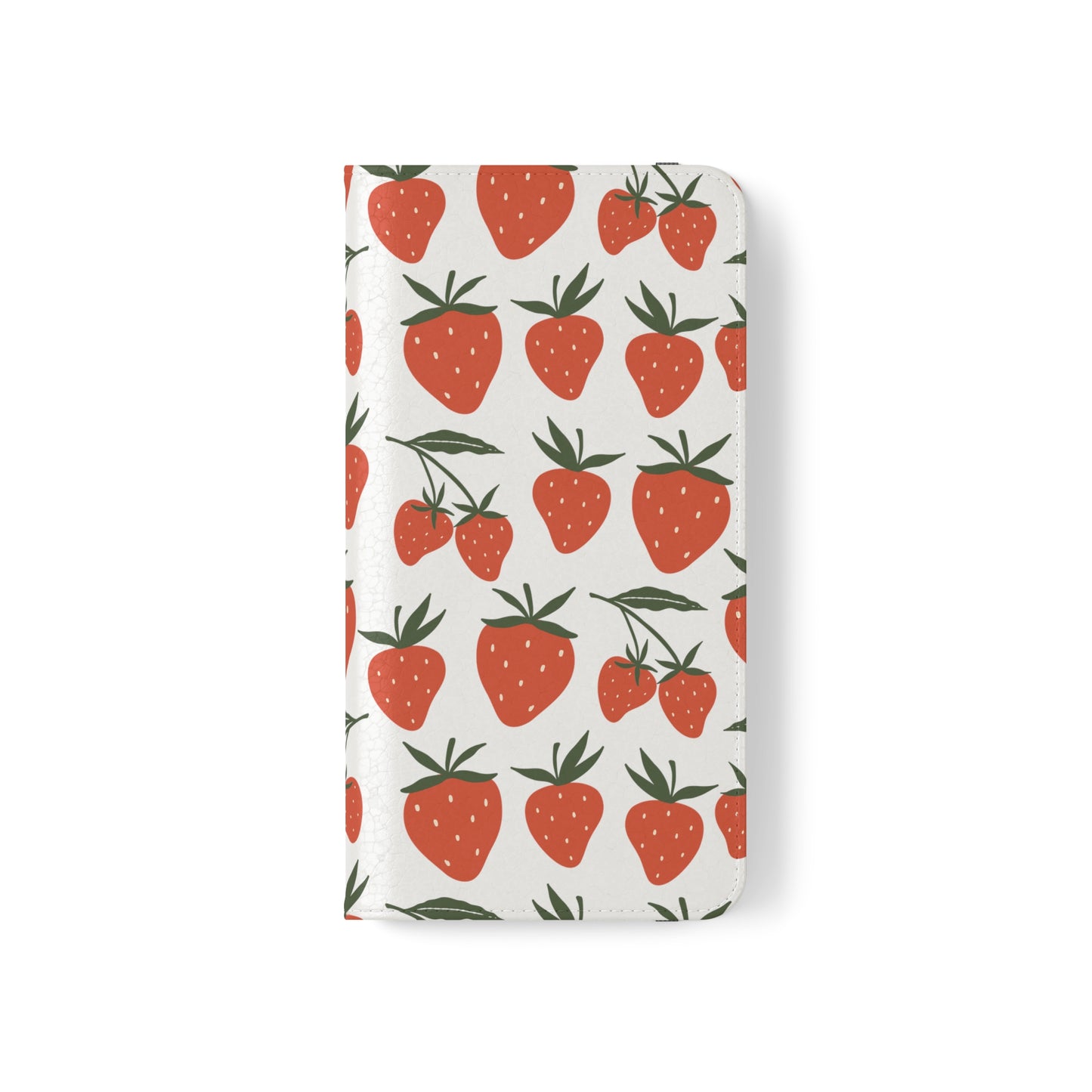 Tropical Strawberry Flip Phone Case Cover with Pockets - Phone Case - Printify - Kristine Celestine