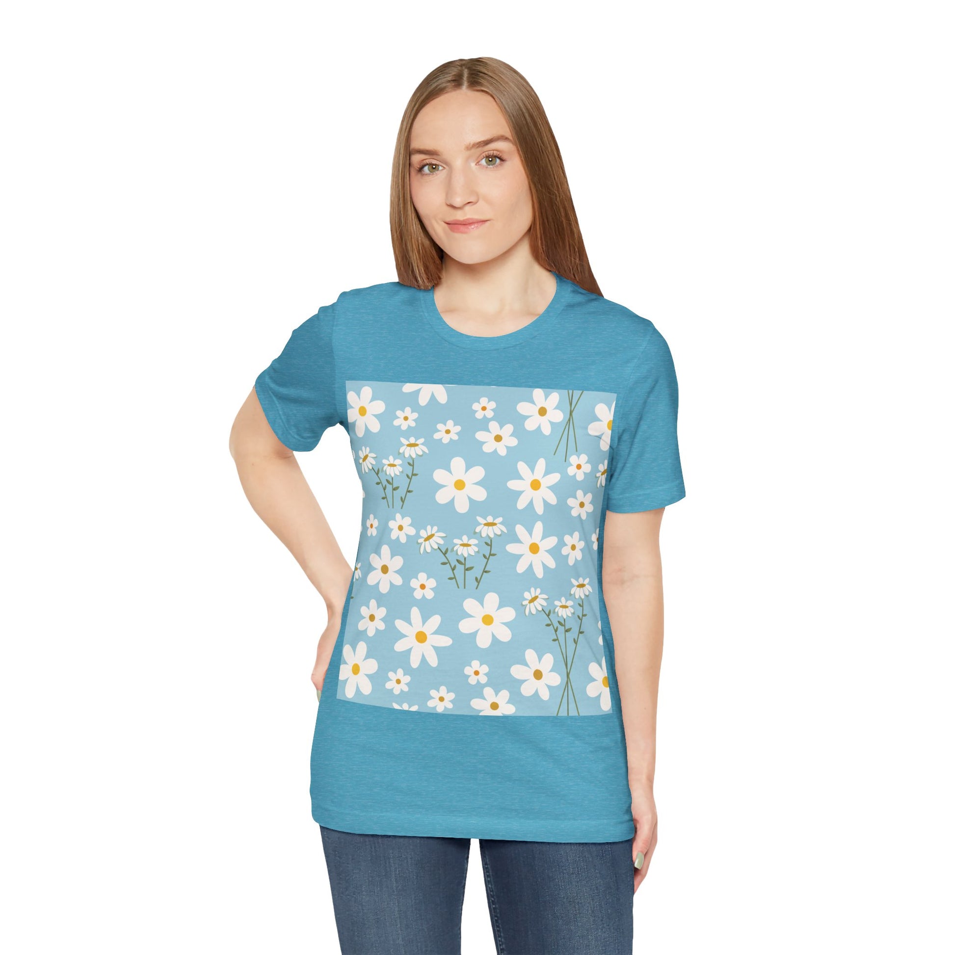 Sky Blue Daisy T - Shirt - T - Shirt - Kristine Celestine