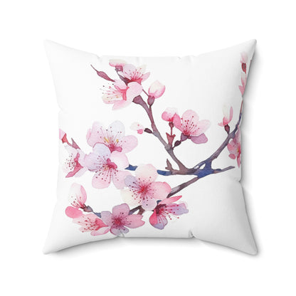 Lovely Cherry Blossom Square Pillow (vL) - Pillow - Kristine Celestine