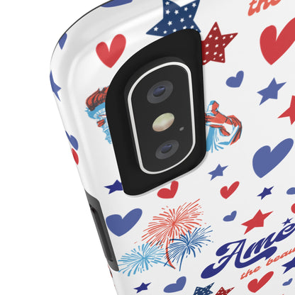 America the Beautiful Tough Phone Case for iPhone and Samsung Galaxy