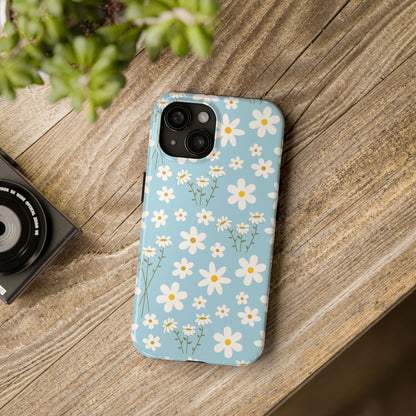 Sky Blue Daisy Tough Phone Case for iPhone and Samsung Galaxy