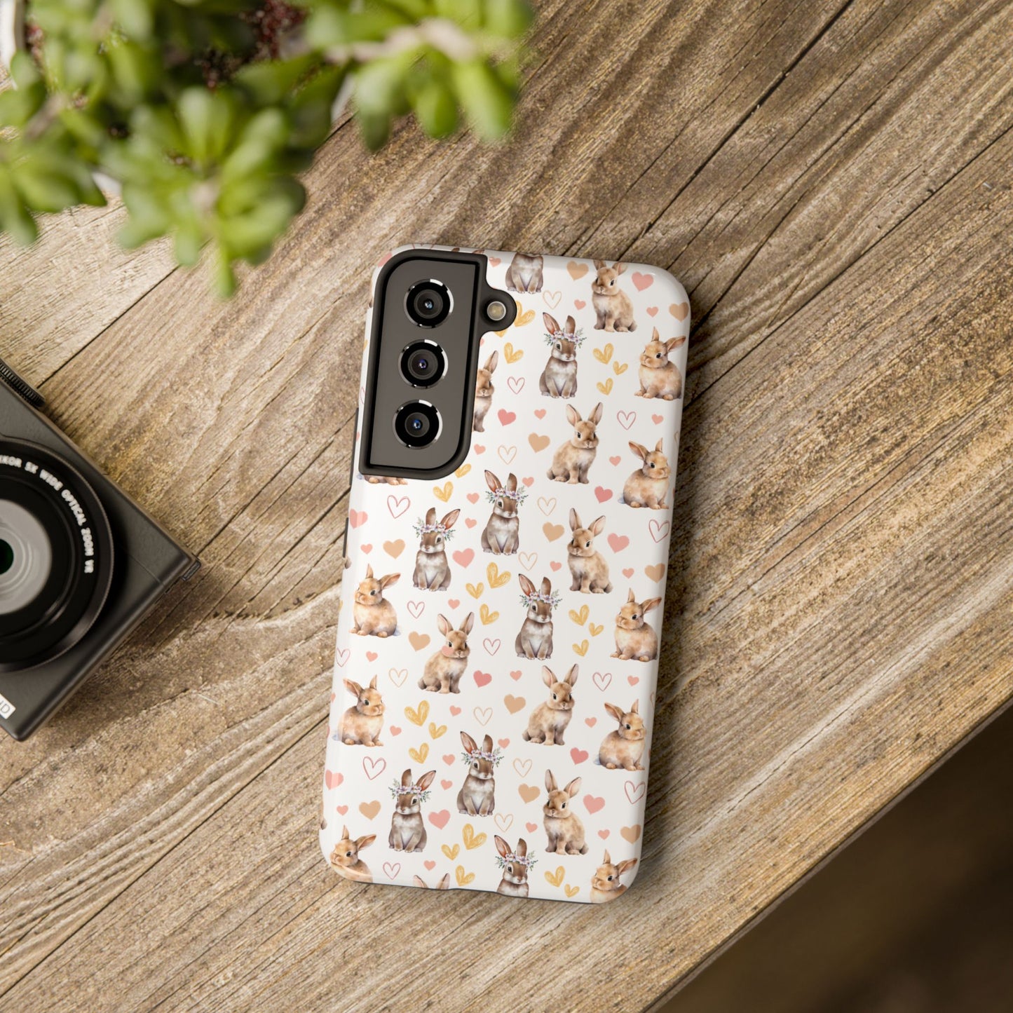 Bunny Love Tough Phone Case for iPhone and Samsung Galaxy